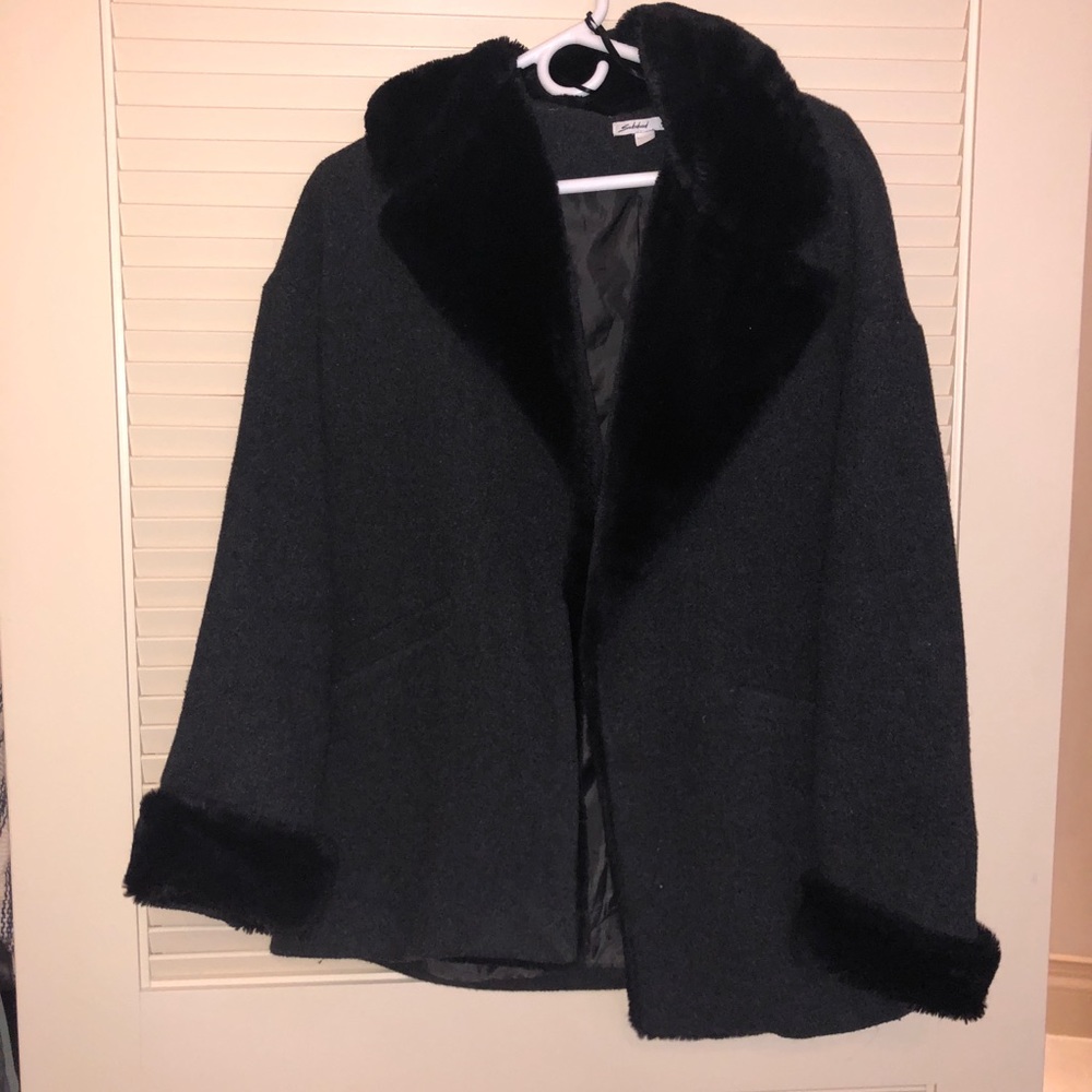 Faux fur coat from Italy